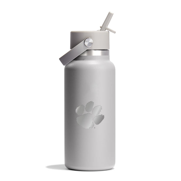 Hydro Flask 32oz Water Bottle with Engraved Paw