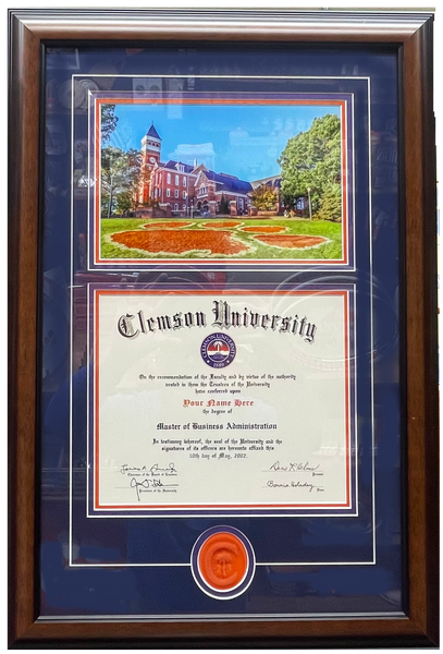 Clemson Diploma Frame - Tiger Paw Tillman #97B