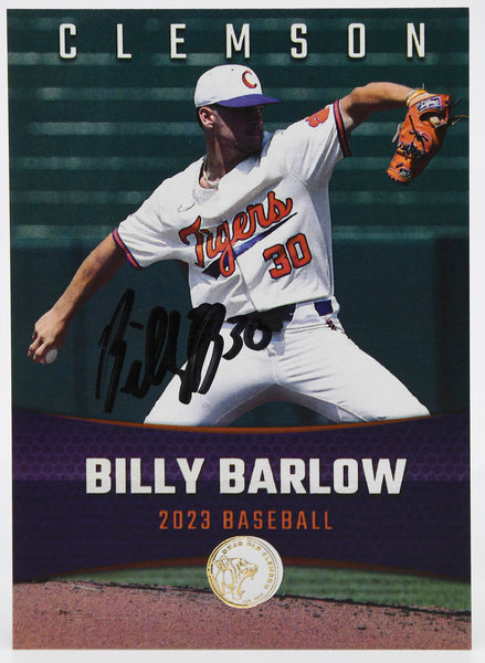 Billy Barlow Signed Dear Old Clemson Card