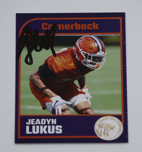 Signed Jeadyn Lukus Freshman Card