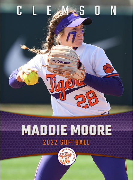 Maddie Moore Softball Card