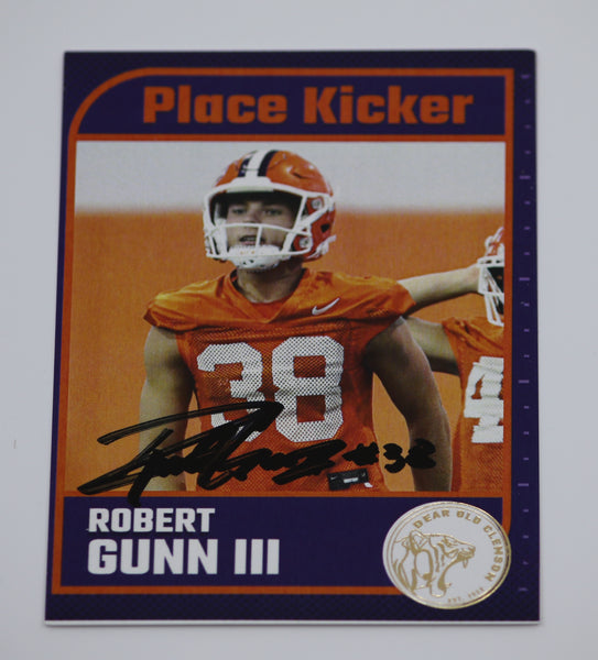 Signed Robert Gunn III Freshman Card