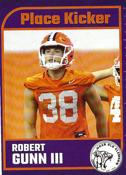 Robert Gunn III Freshman Card