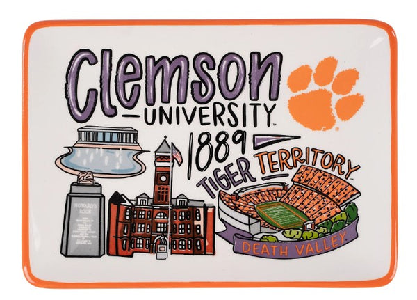 Clemson Icon Trinket Tray
