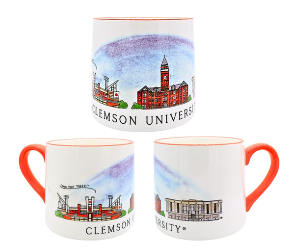 Clemson Skyline Ceramic Mug