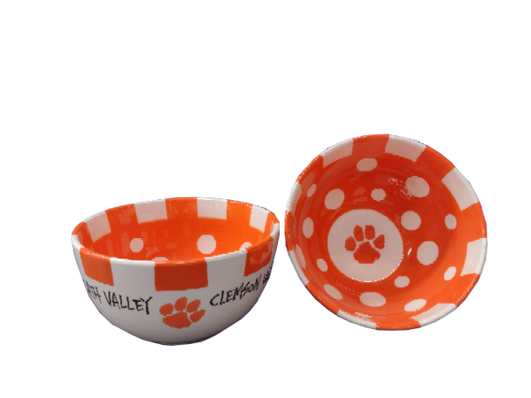 Large Ceramic Clemson Bowl