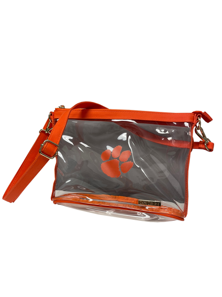 Clemson top clear purse