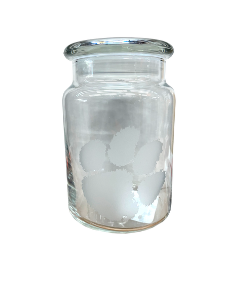 Clemson Deep Etch Apothecary Jar