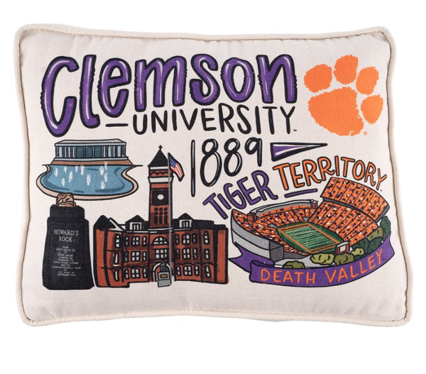 Clemson Icons Pillow