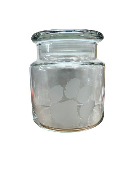 Clemson Deep Etch Apothecary Jar