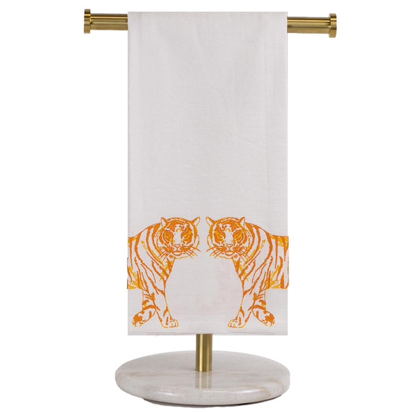 Tiger Walk Flour Sack Tea Towel