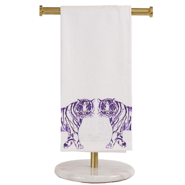 Tiger Walk Flour Sack Tea Towel