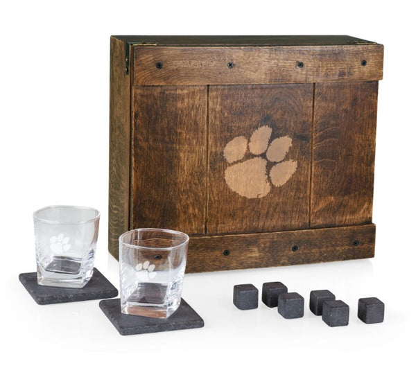 Clemson Whiskey Box Gift Set