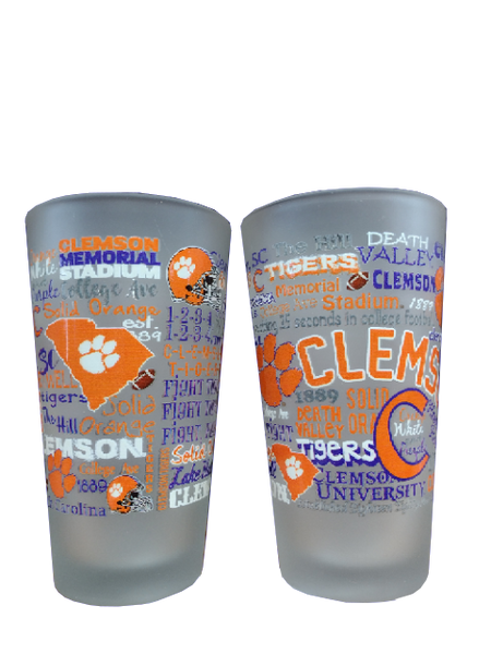 Clemson Wrap-Style Pint Glass