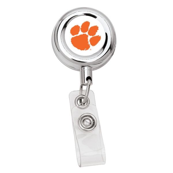 Clemson Retractable Badge Reel