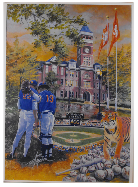 Clemson Icons Print - Baseball