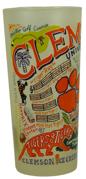 Landmarks of Clemson Frosted Glass