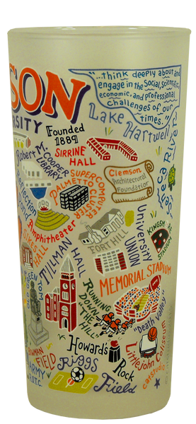 Landmarks of Clemson Frosted Glass