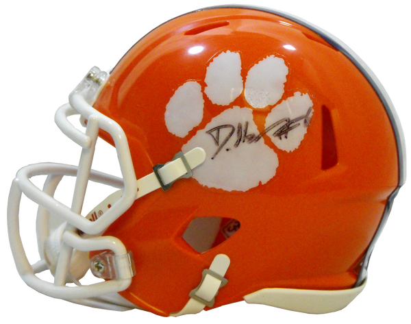 autographed clemson football helmet DeAndre Hopkins Autographed Mini Helmet – clemsonframeshop