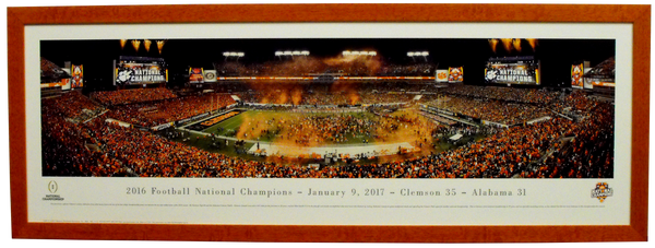 Clemson University 2017 National Championship Game Panoramic Print