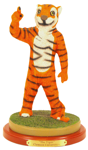 Clemson University Figurine-Clemson Tiger Mascot