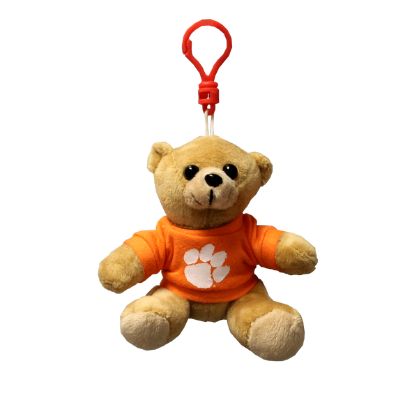 Clemson Tiger or Bear Backpack Charm or Keychain