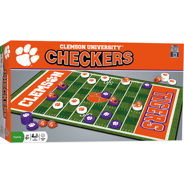 Clemson University Checkers Set