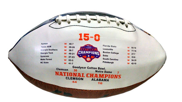 Shop Trevor Lawrence Autographed Clemson Career Football Exclusive Limited  Edition at Nikco Sports