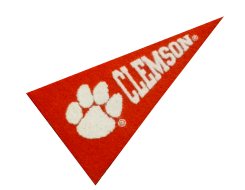 Clemson Mini Pennant Magnets