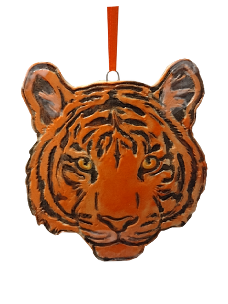 Clemson Tiger Ceramic Ornament