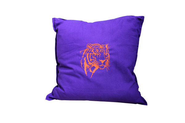 Purple Deco Pillows - Tiger Appliques