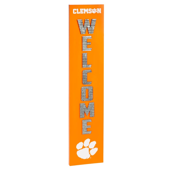Clemson Porch Leaner Welcome Sign