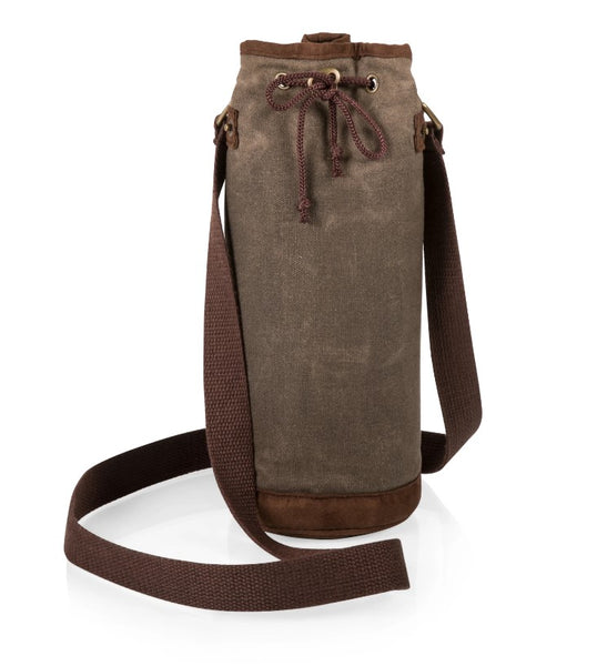 Waxed Canvas Wine Tote