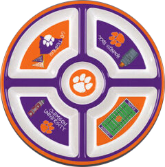 Clemson 5-Section Chip 'n Dip