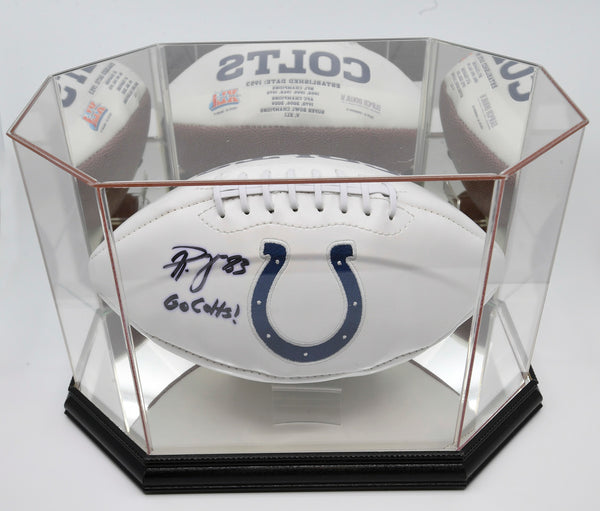 Signed Dwayne Allen Colts Super Bowl Commemorative Football with Case