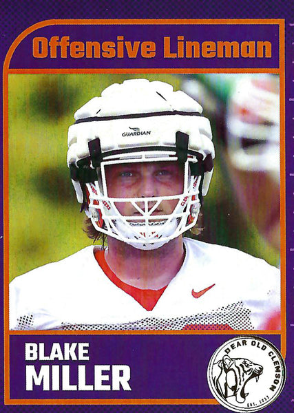 Blake Miller Freshman Card