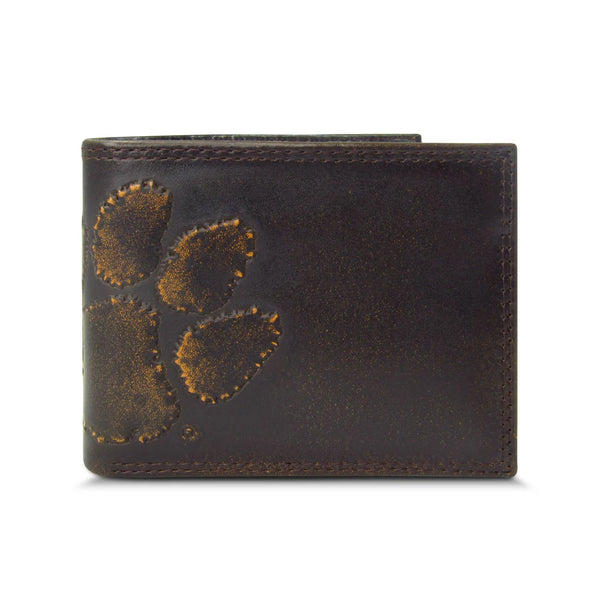 Men's Burnished Leather Bi-Fold Wallet