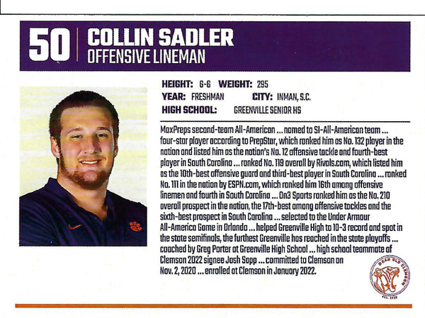 Collin Sadler Card