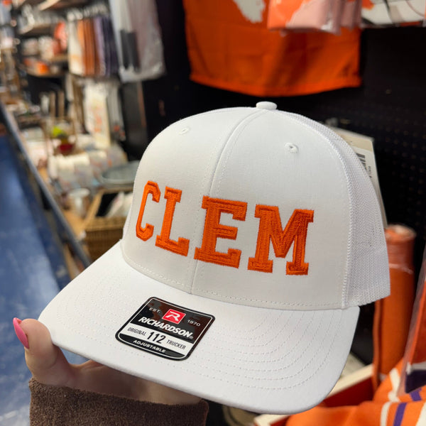 White "CLEM" Richardson Trucker Hat