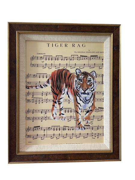 Compound Frame "Tiger Rag" Print by Lisa Walton