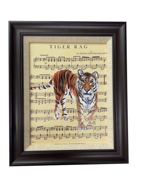 Compound Frame "Tiger Rag" Print by Lisa Walton