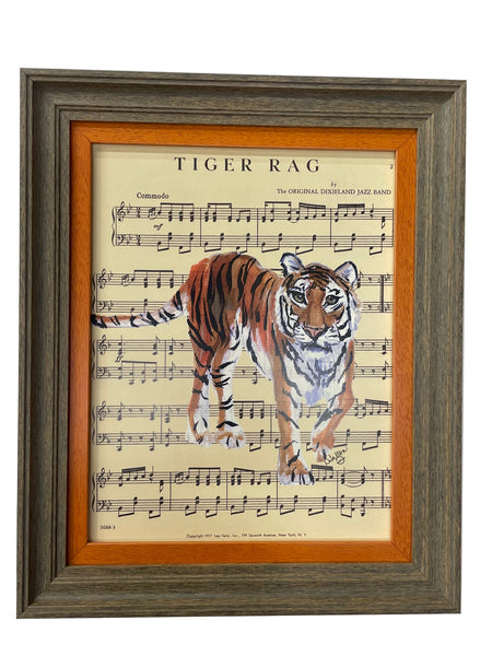 Compound Frame "Tiger Rag" Print by Lisa Walton