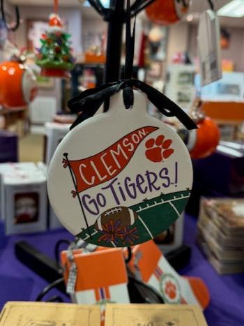 Clemson Stone Ornament