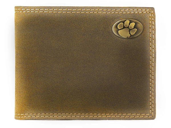 Men's Clemson Vintage Tan Wallet