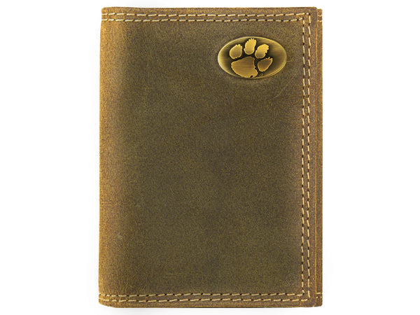 Men's Clemson Vintage Tan Wallet