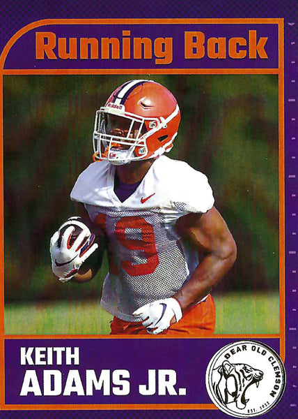 Keith Adams Jr. Freshman Card