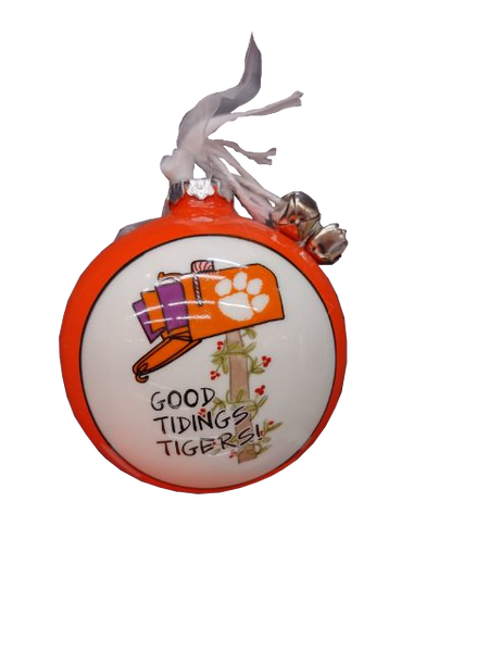 Clemson "Good Tidings Tigers" Ornament