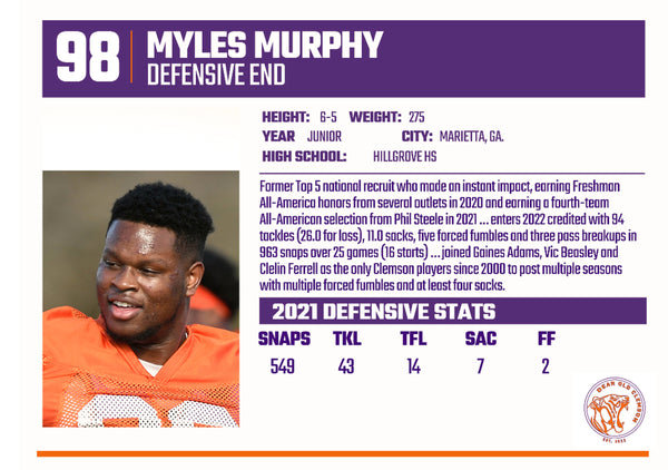Signed Myles Murphy Limited Edition Card