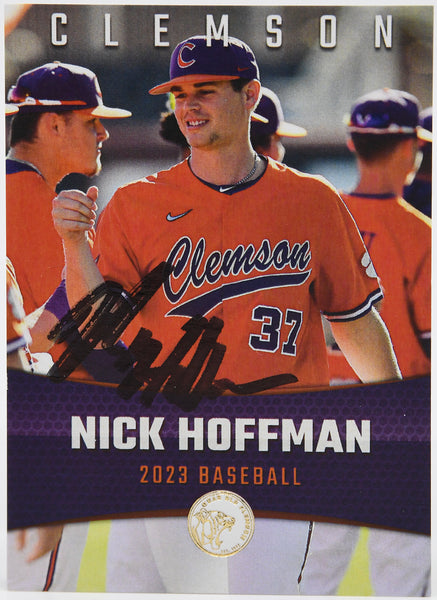Nick Hoffman Signed Dear Old Clemson Card