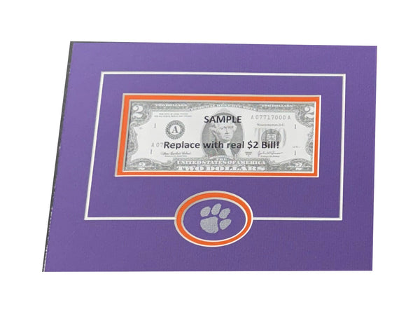 $2 Bill Mats for Frame